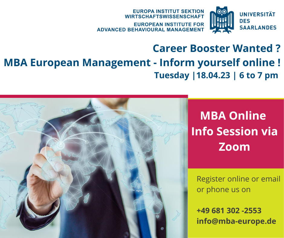 You are currently viewing Are you interested in accelerating your career? Get to know us and inform yourself at the Online Info Session on 18th of April 2023!