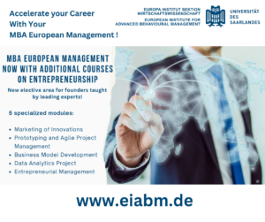 Read more about the article MBA European Management mit zusätzlichen Veranstaltungen zu Entrepreneurship ab WiSe 24/25!